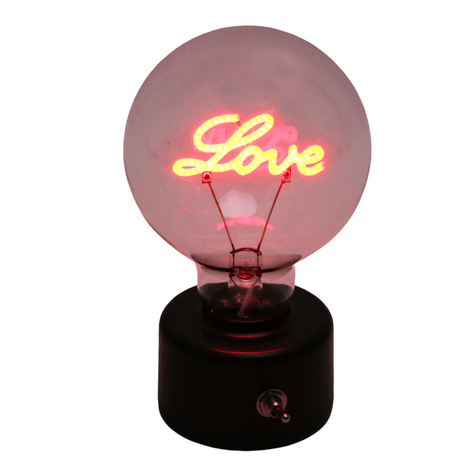 Love Light Bulb Lamp – Battery Operated – 14x8cm