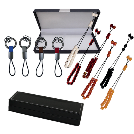 Gift Set: Keychain (4 Colours) + Komboloi (6 Colours)