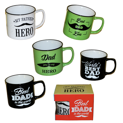 Ceramic Mug for Dad with Message – 450ml, 4 Designs