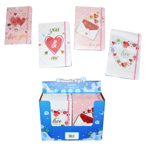 Love Notebook A5 & A6 – 4 Romantic Designs