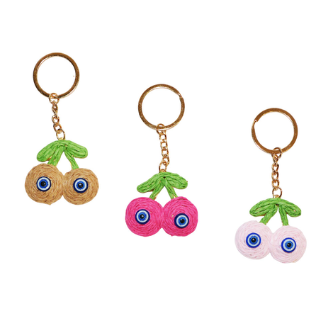 Cherry Evil Eye Keychain 4.3cm