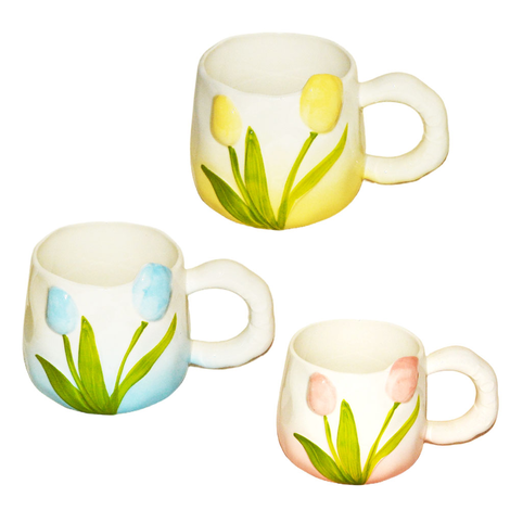 Ceramic Tulip Design Mug 400ml