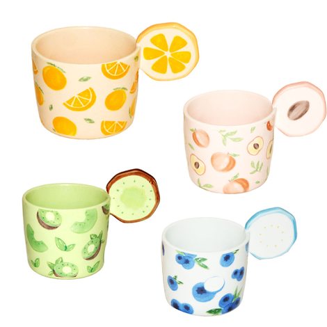 Κεραμική Κούπα Fruit Design 370ml