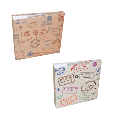 Travel Photo Album 200 Photos 10x15cm Vintage Travel Design