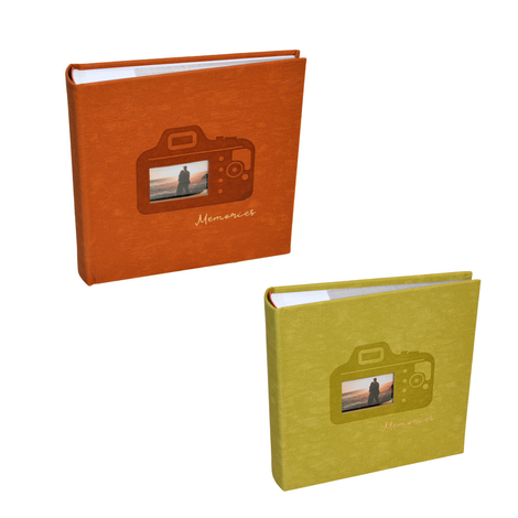 Memories Photo Album 200 Photos 10x15cm Terracotta & Olive