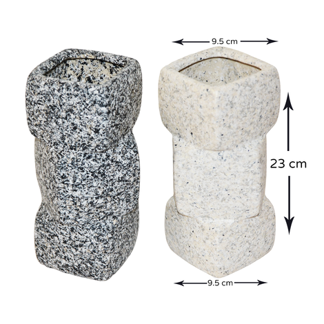 Vase 23x9.5x9.5cm in 3 Colors