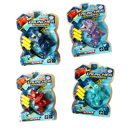 Kids Dinosaur Launcher Toy Soft Foam Bullets 6+