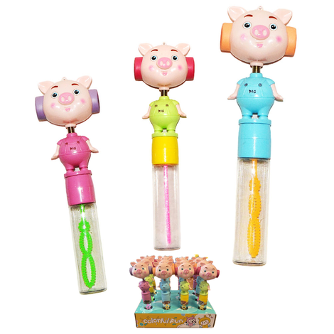 Pig Bubble Toy with Sound 21cm