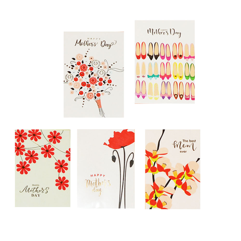 Mother’s Day Card with Envelope 15x10.5cm – Assorted Designs