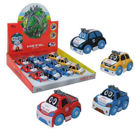Toy cars in 4 colors – Pack of 12