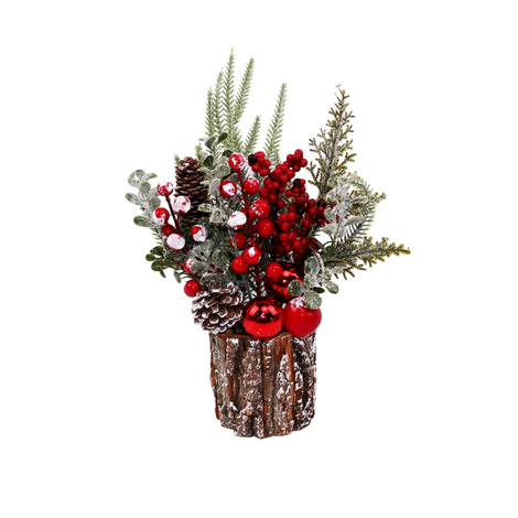 Christmas Arrangement with Baubles 30cm