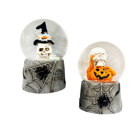 Χιονόμπαλα Halloween με Σκελετό Ύψος 12cm