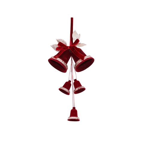 Hanging Velvet Bells 27 × 15cm