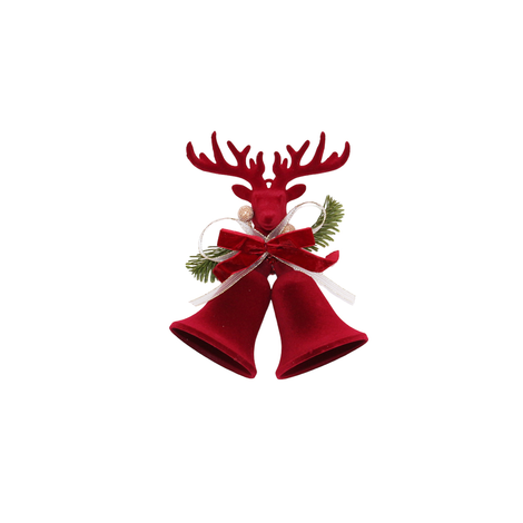 Velvet Bells with Reindeer 23 × 18cm