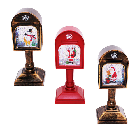 Christmas Mailbox Snow Lantern 20×7×8cm