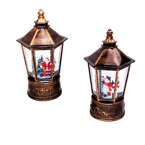 Christmas Lantern with Light & Music 24cm