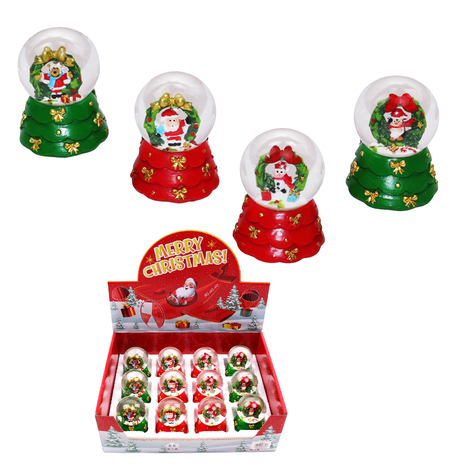 Christmas Wreath Snow Globe 7cm