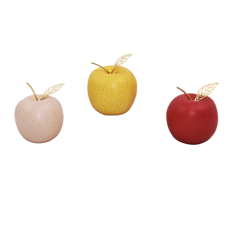 Apple with Gold Leaf in 2 Sizes