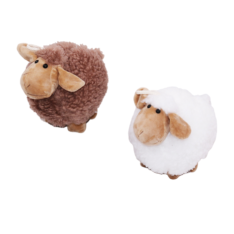Plush Sheep 24cm in Brown & White