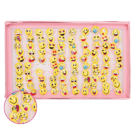 Kids’ Emoji Rings, pack of 200