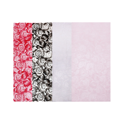 Transparent Rose Wrapping Sheets in 4 Colors 57×57cm