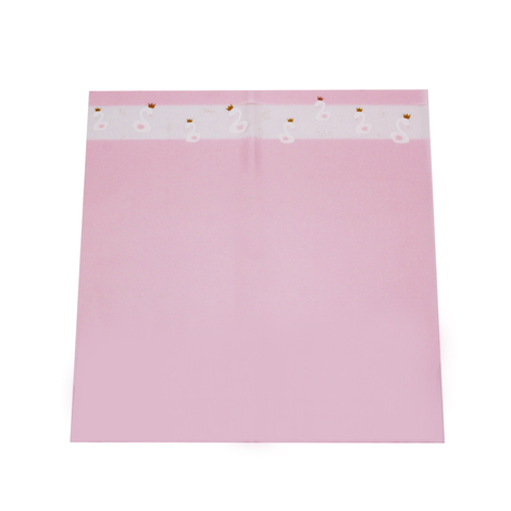 Pink Wrapping Sheet with Swans 57×57cm
