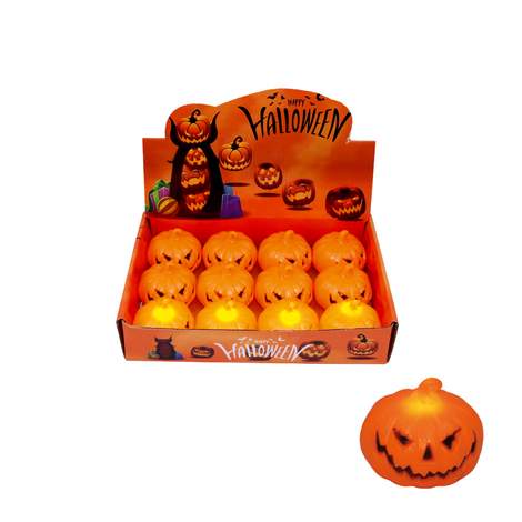 Light-Up Halloween Pumpkin 6×5cm