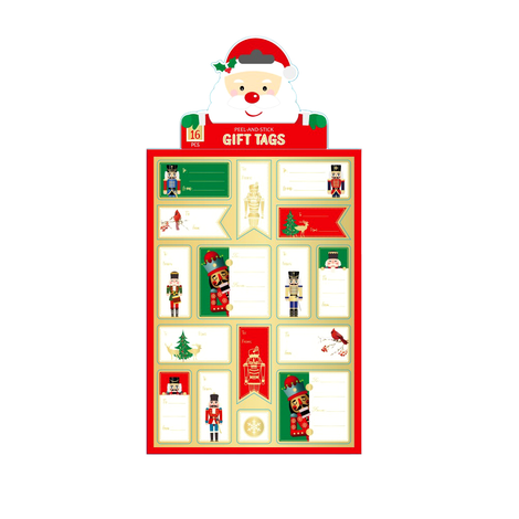 Christmas Nutcracker Self-Adhesive Gift Labels 16pcs