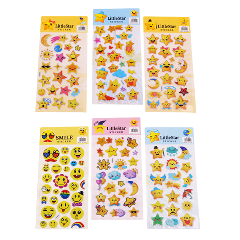 Stars & Smiley Faces Kids Stickers