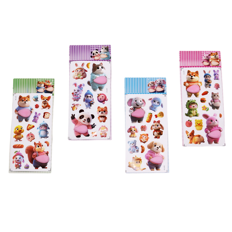 Cute Character Kids Sticker Sheets