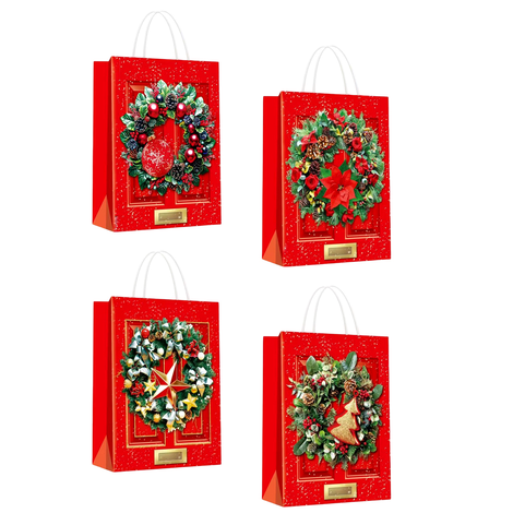 Christmas Paper Gift Bag in 4 Sizes