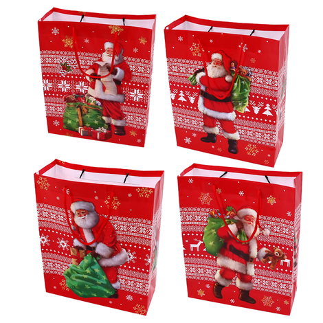 Santa Paper Gift Bag – 4 Sizes