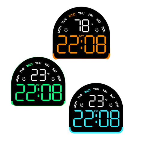 Digital Alarm Clock with Temperature 10.5×11cm