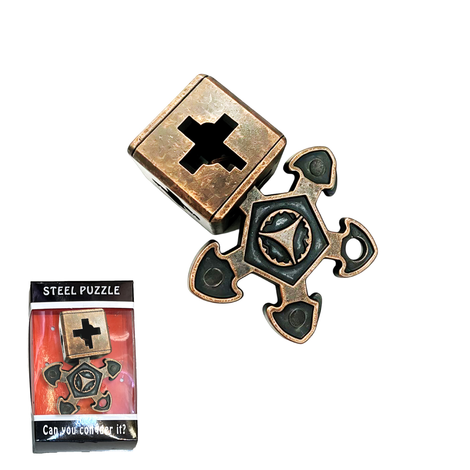 Metal Brain Teaser Puzzle Cross