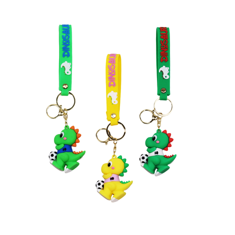 Football Dinosaur Keychain
