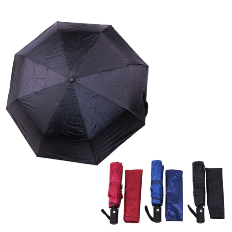 Folding Solid Color Umbrella – 108cm Diameter