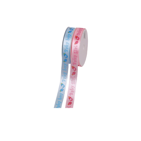 Baby Boy & Girl Satin Ribbon 20Y – 3 Widths