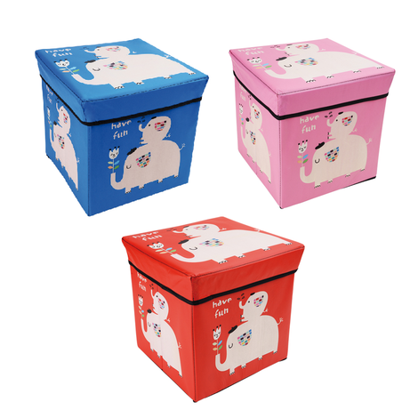 Storage Box with Elephant Design – 3 Designs – 30x30x30cm