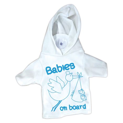 “Babies on Board” Suction Sign – Hoodie T-Shirt 17×15cm
