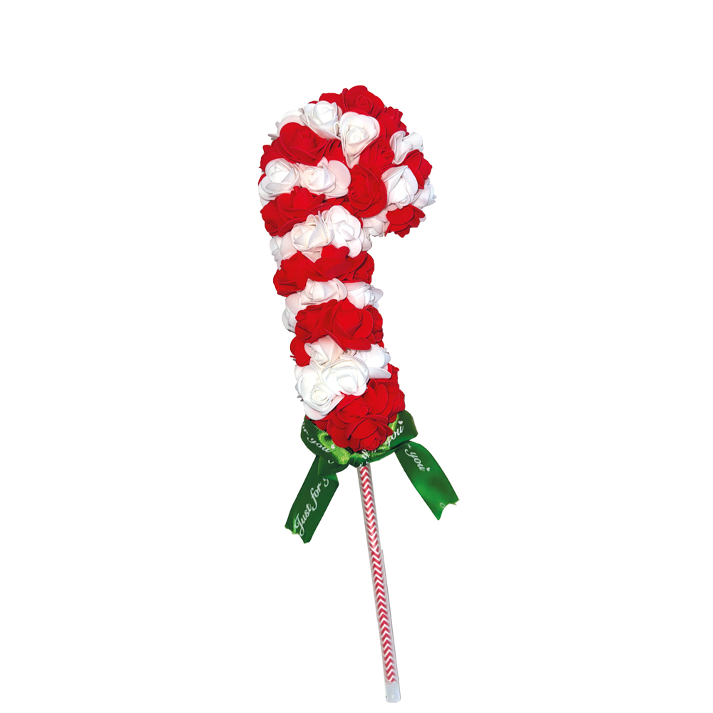 Candy Cane with Roses